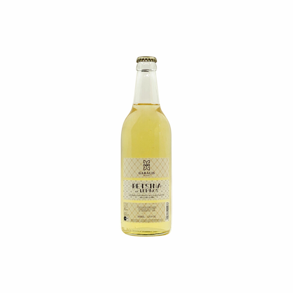 Galalis Retsina - organic - Muscat of Alexandria - Garalis, Lemnos island, Greece