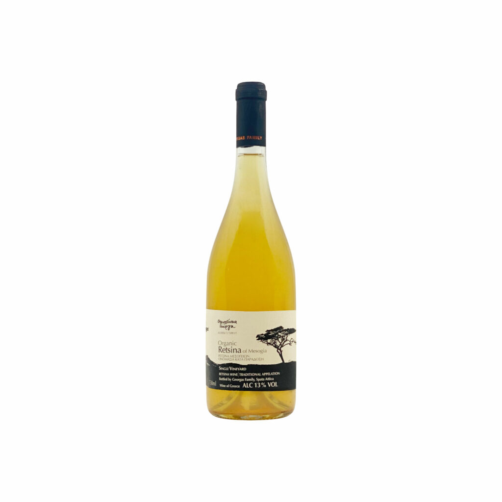 Retsina Black Label - Biodynamic, No sulfites, Orange - Georgas Family, Spata, Attica, Greece