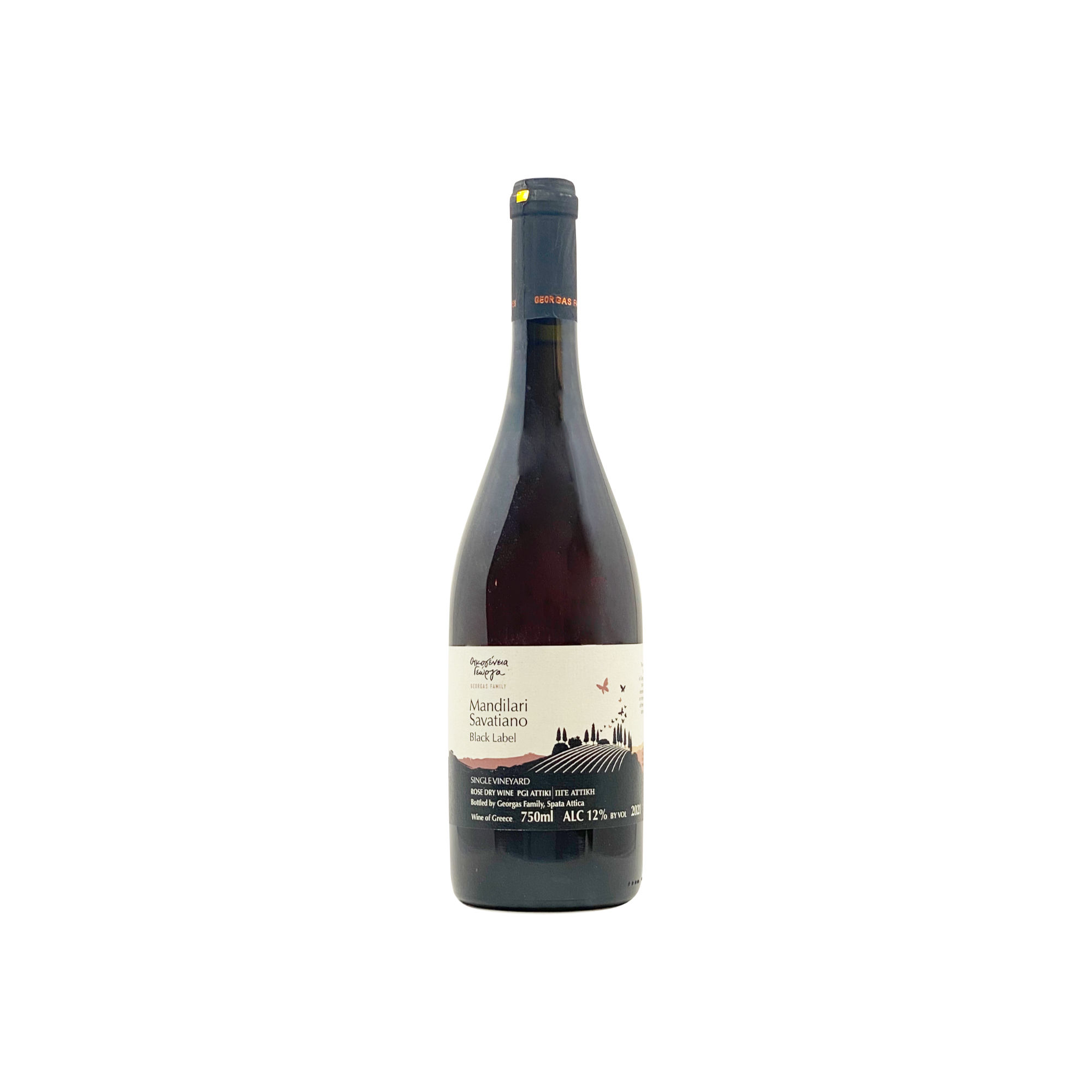 Black Label Mandilari Savatiano - Georgas Family - Spata, Attica, Greece - Organic wine - Biodynamic wine - Eklektikon