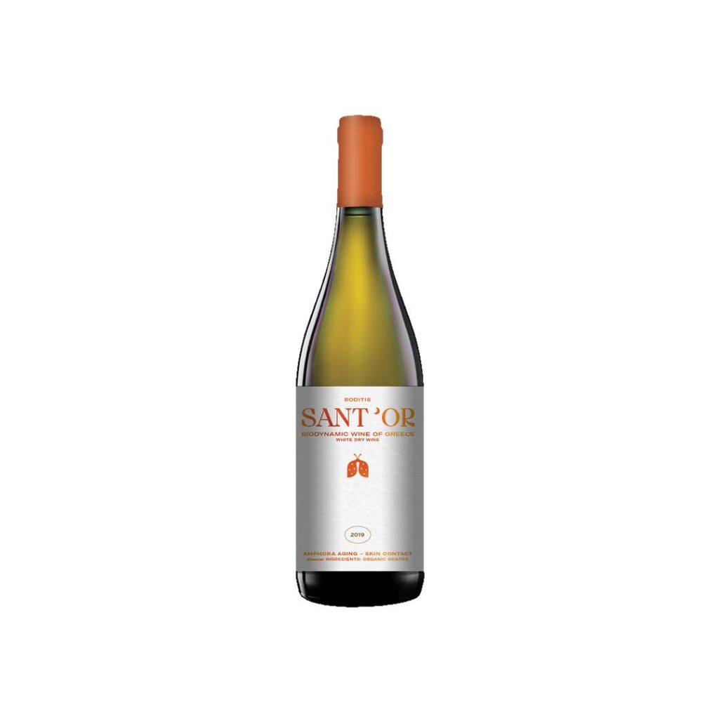 Sant'Or / Santor - Roditis Amphora - Demeter Biodynamic - Organic certified - Orange amphora aged Greek wine - Achaia - Natural Wine - Eklektikon