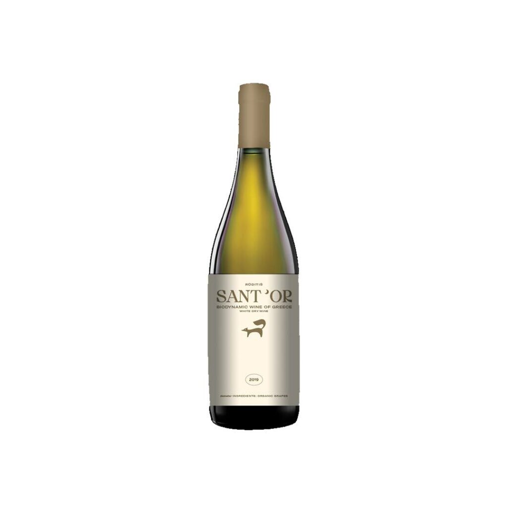 Santor - Roditis white - Biodynamic grower - White Greek wine - Santameri, Achaia, Peloponnese - Eklektikon