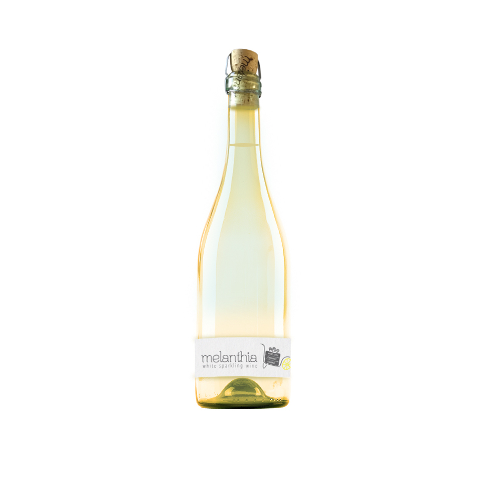 Melanthia white - Black Muscat of Tyrnavos - White Greek sparkling - Papras Bio Wines - Tyrnavos, Greece - Organic Natural wines - Eklektikon