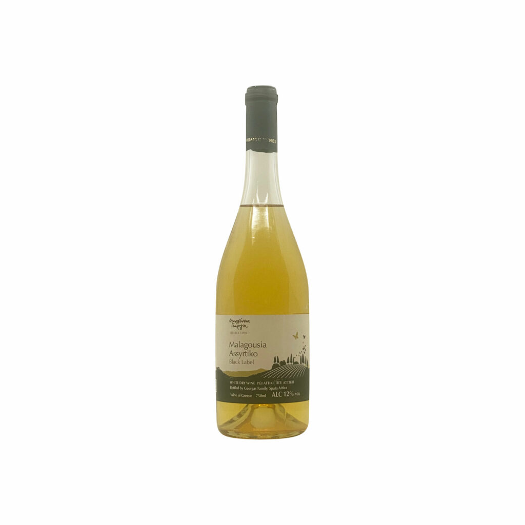 Malagousia Assyrtiko Black Label - Georgas Family - White Dry Wine - natural wine - Eklektikon