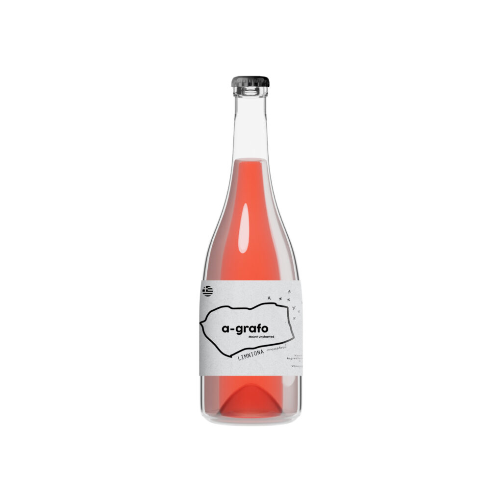 A-Grafo A-Grafo Limniona Ancestral rosé - Kontozisis Organic Vineyards - Karditsa, Greece - Natural rosé wine - USDA Organic - No Sulfites
