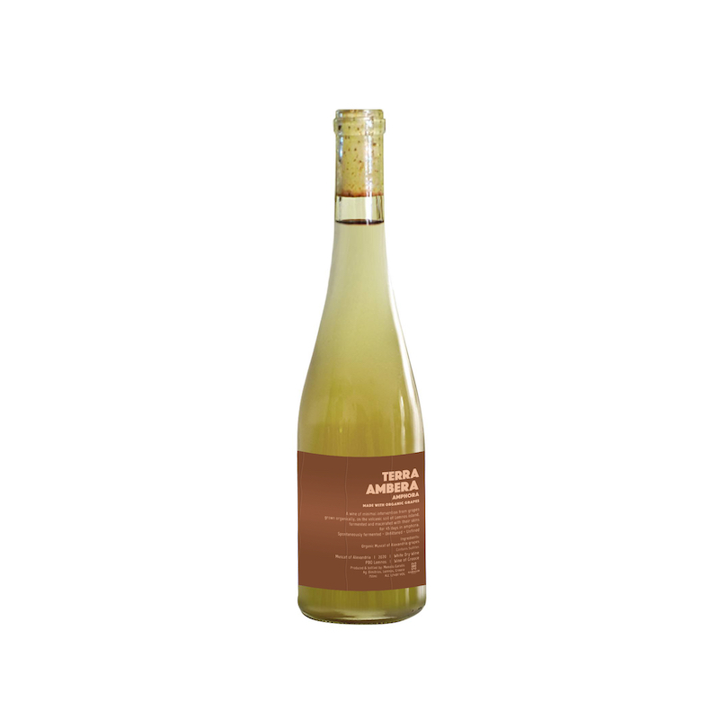 Garalis - Terra Ambera Amphora - Muscat of Alexandria - Orange Organic wine - Lemnos Island, Aegean sea, Greece - Volcanic - Eklektikon