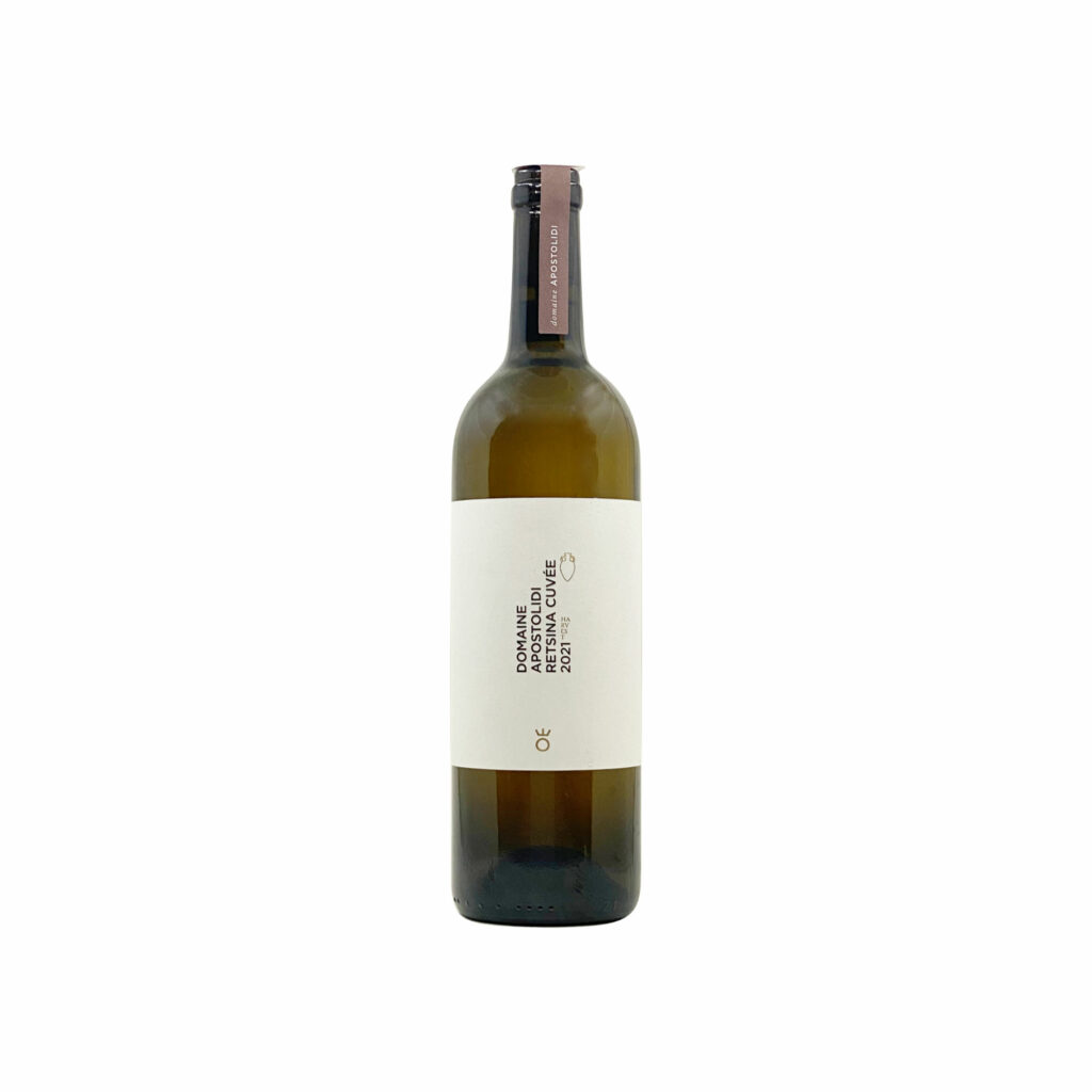 Retsina Cuvée - Assyrtiko, Malagousia - Apostolidis Organic Vineyards - Kavala, East Macedonia, Greece - natural organic White Dry Wine - Eklektikon