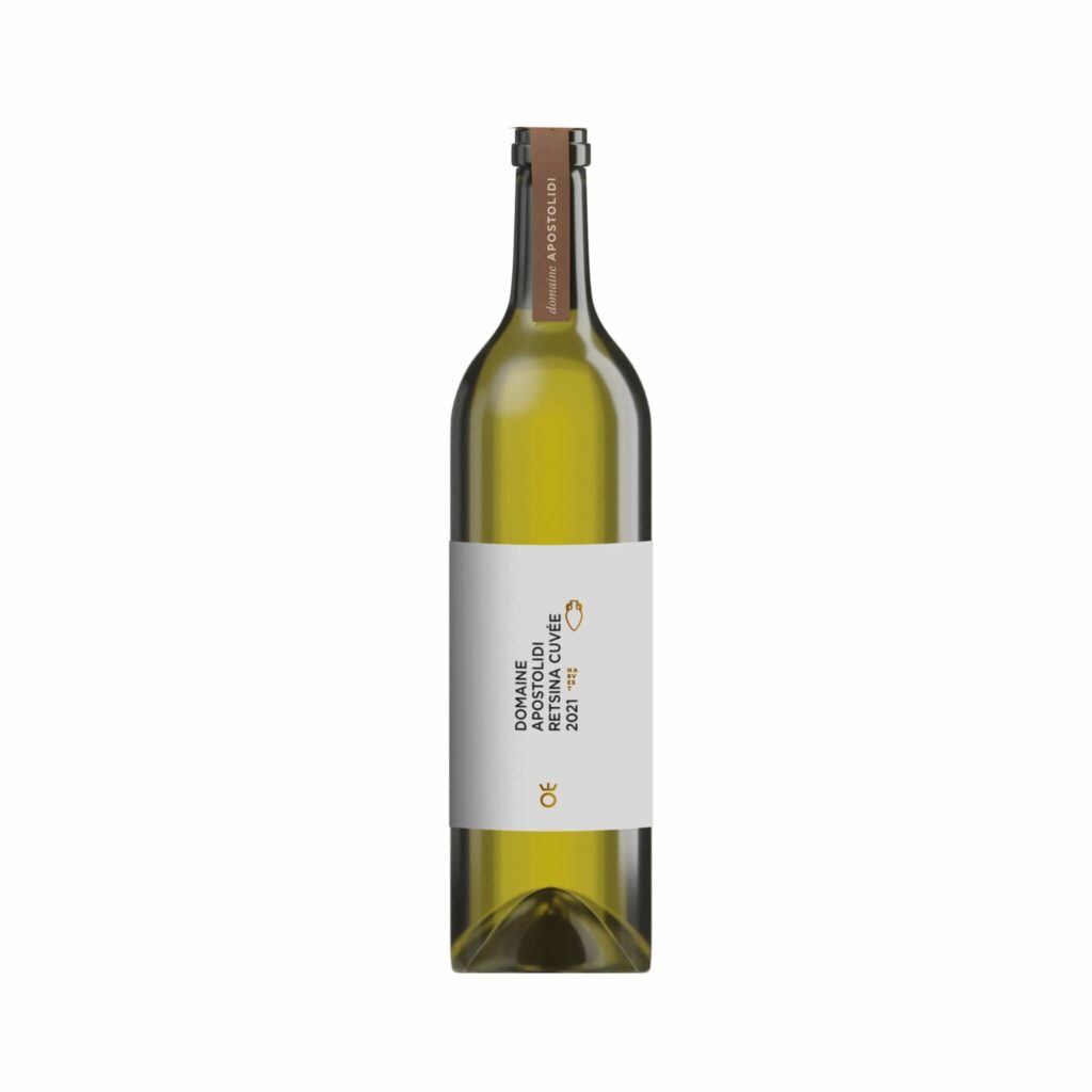 Retsina Cuvée - Assyrtiko, Malagousia - Apostolidis Organic Vineyards - Kavala, East Macedonia, Greece - natural organic White Dry Wine - Eklektikon